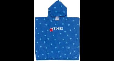Lief! Boy - Kinderponcho - 60x120 cm - Katoen - Blauw