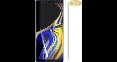 2x Screenprotector geschikt voor Samsung Note 9 - Glas PET Folie Screen Protector Transparant 0.2mm 9H - van iCall