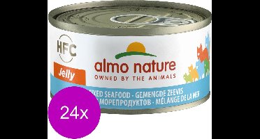 Almo Nature  Natvoer Katten - HFC Jelly - Gemengde Zeevis - 24 x 70g