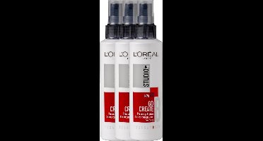 L'Oréal Paris Studio Line Go Create - Extra Sterke Fixatie Spray - 3 x 150ml