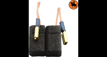 Koolborstelset voor Hitachi frees/zaag CNF35U - 6,5x9x17mm