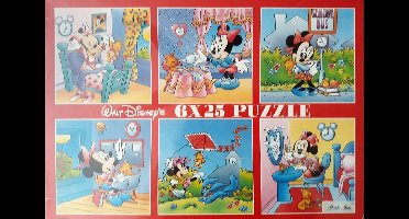 Puzzel 6x25pcs Disney Minnie Me