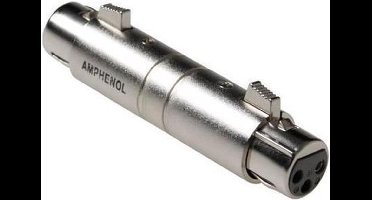 Amphenol AC3F3FW adapter XLR 3P Metallic