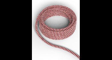 OP=OP Calex Textielsnoer | 3 meter | 2-aderig | rood/wit
