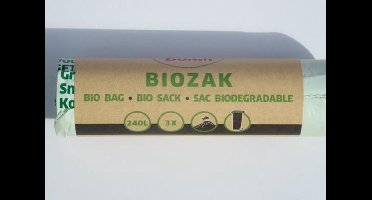 Bio Bag - biozak 240 liter - 115 x 140 cm - 5 rollen = 15 zakken