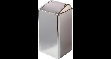 Mediclinics | Afvalbak | Gesloten | RVS hoogglans | Inhoud: 65 liter