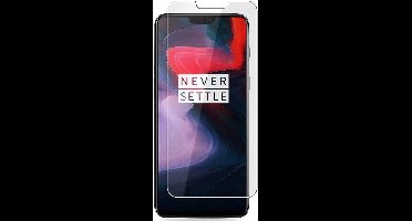 Screenprotector geschikt voor OnePlus 6 Screenprotector Tempered Glass Glazen Gehard Transparant 9H 2.5D - van iCall