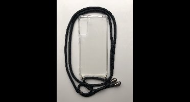 New Age Devi - Anti-Shock Doorzichtig Siliconen Backcover Hoesje met Koord - Geschikt voor Samsung Galaxy S21 Plus - Stoot-rubber Siliconen - Transparant