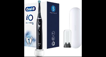 Oral-B iO Smile – Elektrische Tandenborstel – Inclusief 2 Ultimate Clean Opzetborstels – Interactief Display – Zwarte Design