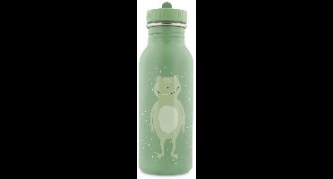 Trixie Drinkfles - Mr. Frog - RVS Waterfles voor kinderen - 500ml - Lekvrije Fles - Groen - Kikker