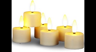 ApexArte® Oplaadbare Waxinelichtjes - Theelichtjes - Led