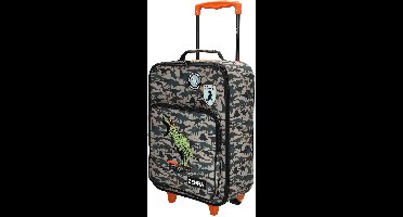 Zebra Trends koffer - trolley - kinderkoffer - Adventure dino green