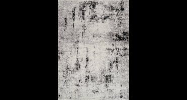 SURYA Vloerkleed - Woonkamer, Slaapkamer - Modern Abstract Tapijt NATALIA - Wit/Grijs - 200x275 cm