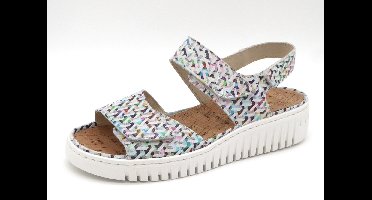 Waldlaufer - 955001-H-Willow - Sandalen met hakDames Sandalen - Kleur: Wit/beige - Maat: 41