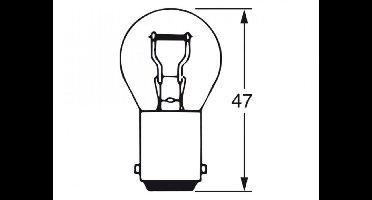 Gloeilamp BA15S 12V/18W 2st.