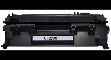 Toner Cartridge XL Geschikt voor HP 80X / CF280X | 1x Zwart XL geschikt voor HP LaserJet Pro 400 M401A - M401 - M401D - M401DN - M401DNE - M401DW - M401N - MFP M425 - M425DN - M425DW