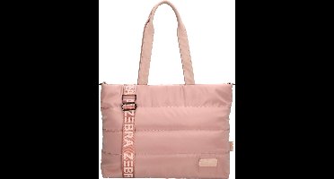 Zebra Trends Elske Shopper - 15,6" Laptoptas - Crossbody Schoudertas - Soft Puffer Tas - Oudroze