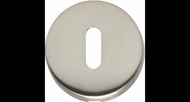 Intersteel Rozet met sleutelgat bol rond verdekt nikkel mat