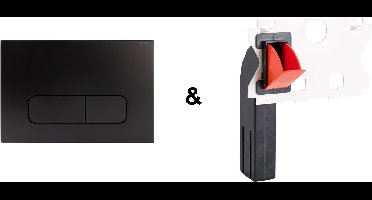 RAYBRO Mocha 35 Pack (Mocha 35 en RAYBRO Toiletblokhouder) - voor Geberit Delta inbouwreservoir (UP100) - Geberit Sigma (UP320 en UP300) - Rapotec - REZI, Kronenbach - JomoTech.