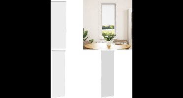 vidaXL Rolgordijn verduisterend 45x130cm stofbreedte 40,7 cm polyester - Rolgordijn - Rolgordijnen - Dag- En Nachtgordijn - Verduisterend Rolgordijn