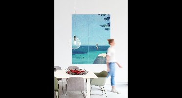 IXXI Leap, Henry Rivers - 100 x 140 cm - Gratis ophangtool - Grote wanddecoratie en posters - Illustraties, Minimalistisch, Speels, Digitale Kunst