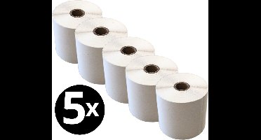 Zebra Labels Compatible Etiketten 102x150 mm - 500 Labels per rol - 5 printer rollen Thermische Verzendlabels - Kern 25 mm - Wit - Permanent - DHL - PostNL - DPD - GLS - FedEx - verzendetiketten - adresetiket sticker webshop