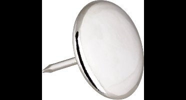 20 x Meubel -/ stoelglijder met spijker / nagel 20mm metaal vernikkeld - stoelpoot - meubelglijder