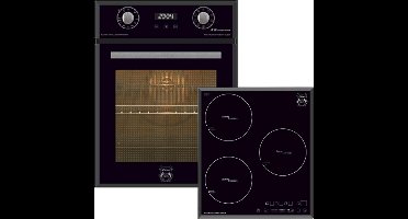 Kaiser - Inbouwoven - EH 4747 - 45 cm -inductiekookplaat - inductie - 50 L - KCT 4746 F Inductiekookplaat - 45cm - autonoom