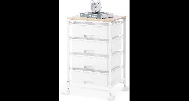 ApexArte® Opbergwagen op wielen - Keukentrolley - Kantoor Organizer