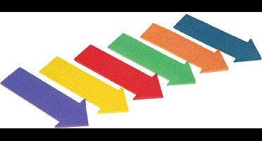 MDsport - Markeerpijlen - Set van 6 - 6 kleuren - Belijningspijlen