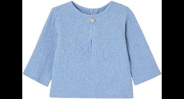 Vertbaudet Babyblouse popover-stijl van katoengaas