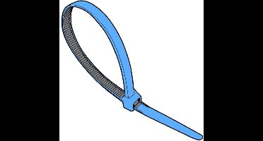 REDWOODREDWOOD KABELBANDJES 4.8X200 BLAUW NYLON 200 STUKS