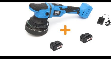 18 Volt Professionele DUAL ACTION  Variabele Polijstmachine op Accu - + 2 Accu's