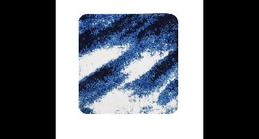 Dutch House Bidetmat Fréjus - Bidetmat 60x60cm - Blauw - Antislip - Badmatten - Anti Slip Douchemat - Badkamer Mat - Snel Absorberend - Snel Drogende Badmat - Bidetmat - WC mat - Toiletmat voor hangend toilet
