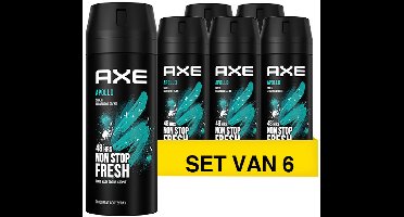 Axe Apollo Deodorant - Voordeelverpakking 6 x 150 ml