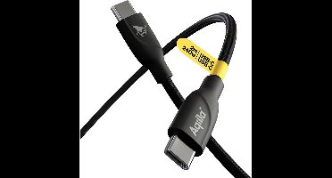 Aqiila Laadkabel USB-C naar USB-C 240W, 480Mbps, Snellader Kabel PD, 2 meter, gevlochten, Cablebird CB12 Zwart