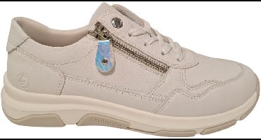 Remonte Lage Leren Dames Sneakers - Wit - 40