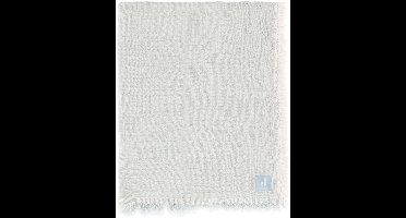 Jollein Deken Wieg Jersey 75x100cm - Fringe Stripe Sea Green/Ivory - GOTS