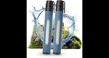 ApexArte® Waterfilter Survival - Noodpakket - Outdoor - Blauw