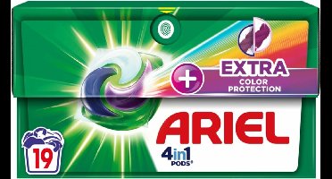 Ariel Original - Extra Kleurbescherming - Wasmiddelcapsules - 4in1 Pods - Witte en Gekleurde Was - 19 Wasbeurten