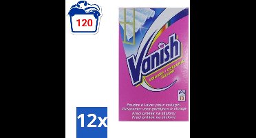 Vanish Gordijnen - Waspoeder - Voor Gordijnen & Vitrage - 10 Wasbeurten - Voordeelverpakking - 12 stuks