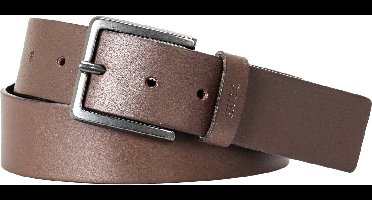 HUGO leren heren riem - donkerbruin