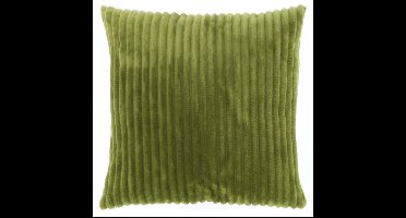 DEZ - Sierkussen - 45x45 cm - Effen - Ribmotief