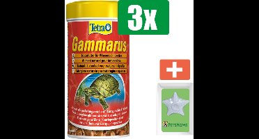 Tetra Fauna gammarus schildpadvoer 100 ml - 3 stuks - Vissenvoer - Aquarium - Inclusief PetsHome Zuurstofsteen