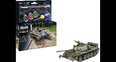 Revell Modelbouwpakket Militaire voertuigen - 63328 T-55/AM met KMT-6/EMT-5 Tank - Model Set Plastic - 1:72 - Modelbouw