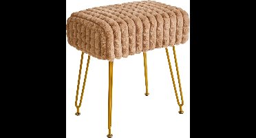 DailySupplies® Make up Stoel - Kaptafel Kruk - Visagie - Khaki