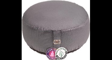 Zentana  Meditatiekussen - Yogi & Yogini - Biologisch Katoen - Verstelbaar - Grijs