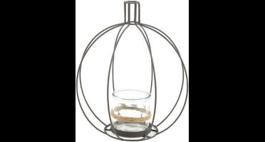 Theelichth Aletta Licht grijs - L14B14H33CM