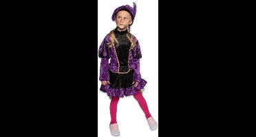 Witbaard Pietjurk Meisjes Polyester Paars/zwart 3-delig Mt 152