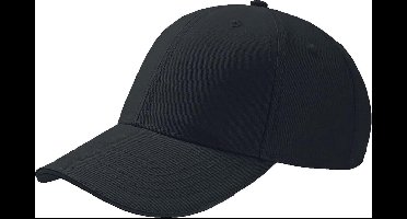 Atlantis Sport Sandwich 6 Panel Baseball Cap (Pakket van 2) (Zwart/Zwart)
